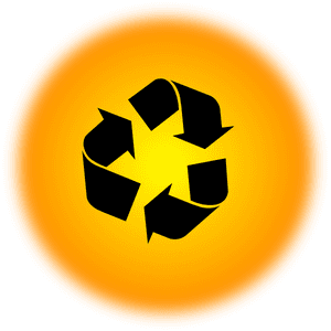 Orange Recycle Icon Svg Clip Arts, HD Png Download PNG