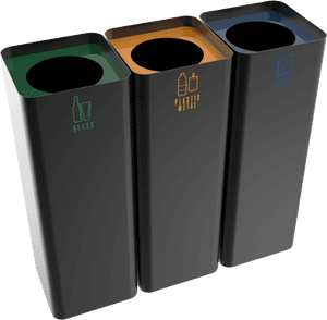 Sheet Metal Modern Design Recycle Bins - Recycle Bin Metal, HD Png Download PNG image with transparent background