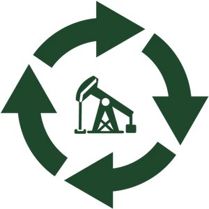 Recycling Oil Pump Icon PNG Image