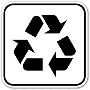 Recycling Symbol Sticker, HD Png Download PNG