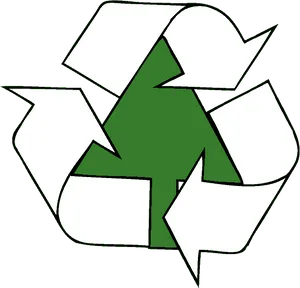 Recycling Symbol Green Arrow PNG Image