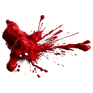 Red Acrylic Splatter Png Gji2 PNG Image