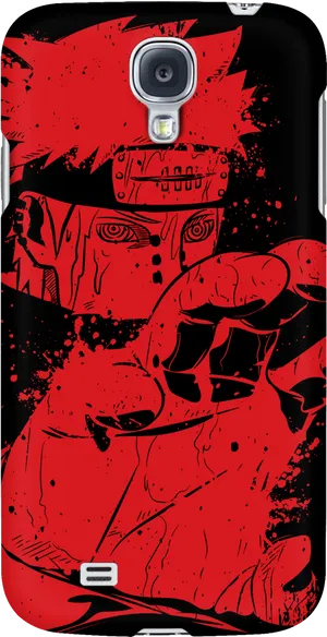 Red Akatsuki Member Phone Case PNG Image