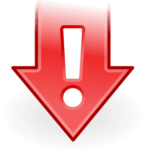 Transparent Update Png - Go Down Sign, Png Download PNG with transparent background