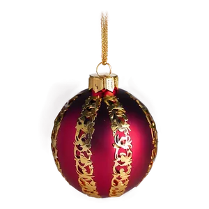 Red And Gold Ornament Png Iak PNG Image