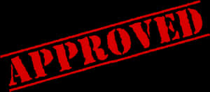 Red Approved Stamp PNG