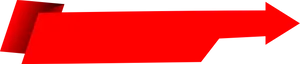 Red Arrow Banner Graphic PNG Image