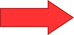 Red Arrow Graphic Direction Indicator PNG Image