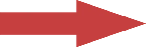 Red Arrow Graphic Directional Symbol PNG Image