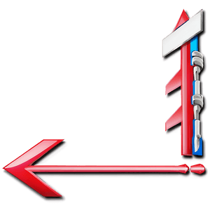 Red Arrow Icon PNG vfp PNG with transparent background