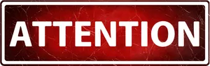 Red Attention Sign PNG Image