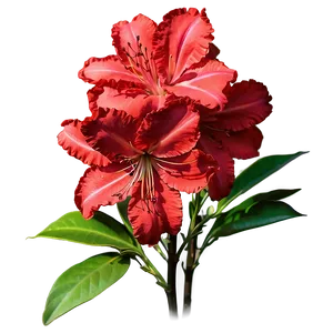 Red Azaleas Bloom Png Ymi PNG Image