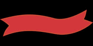 Red Banner Ribbonon Black Background PNG with transparent background