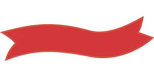 Red Banner Ribbonon Black Background PNG Image