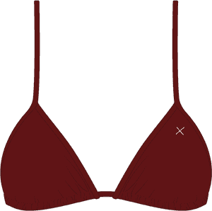 Plum Bikini Top Ii - Bikini With X Logo PNG