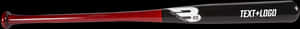 Red Black Baseball Bat Text Logo PNG