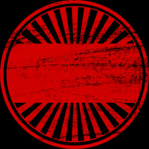 Red Black Grungy Circle Stamp PNG