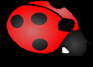 Red Black Ladybug Illustration PNG image with transparent background