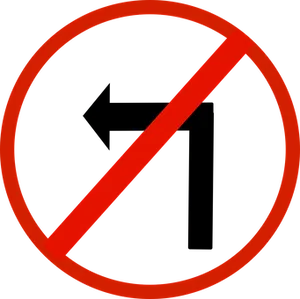 Red Black Prohibition Sign PNG Image