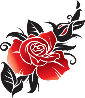 Rose Tiny Images Transparent Png - Tribal Rose Tattoo Designs, Png Download PNG image with transparent background