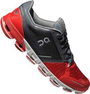 On Cloudflyer - On Men's Cloudflyer Running Shoes Red / White 8, HD Png Download PNG image with transparent background