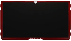 Red Black Webcam Overlay Design PNG Image