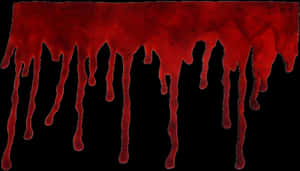 Red Blood Dripping Graphic PNG image with transparent background