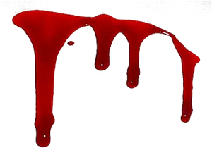 Red Blood Dripping Graphic PNG Image