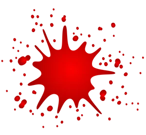 Red Blood Splatter Graphic PNG Image