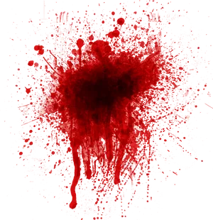 Red_ Blood_ Splatter_on_ Black_ Background PNG Image