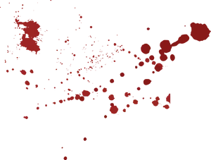 Red Blood Splatter Pattern PNG Image