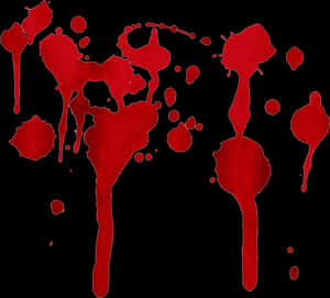 Red Blood Splatter Texture PNG image with transparent background