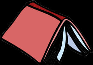 Red Book Cartoon Illustration PNG image with transparent background