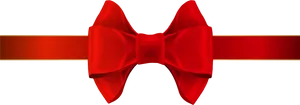 Red Bow Tie Black Background PNG Image