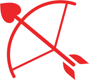 Red Bowand Arrow Icon PNG Image