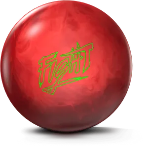 Red Bowling Ball Fight Graphic PNG Image