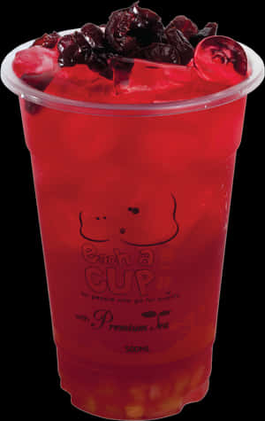 Transparent Bubble Tea Png - Cranberry Bubble Fruit Tea, Png Download PNG image with transparent background