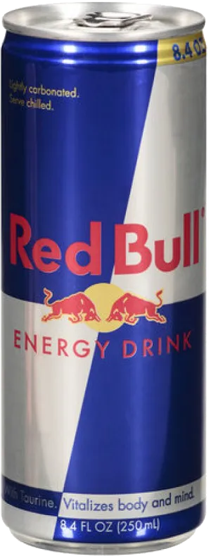 Red Bull Energy Drink Can PNG Image