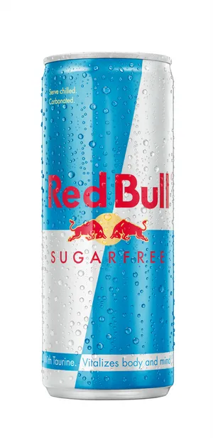 Red Bull Sugar Free Energy Drink Can PNG Image