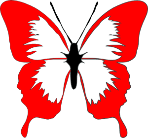 Transparent Asterisk Clipart - Butterfly Cartoon Black And White, HD Png Download PNG image with transparent background