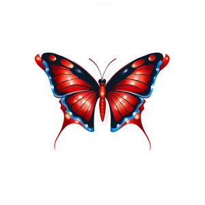 Red Butterfly Tattoo Design Png Hgr62 PNG Image