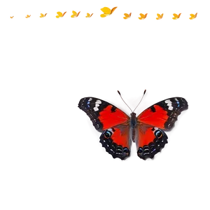 Red Butterfly Underwing Png 06122024 PNG Image