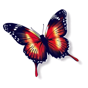 Red Butterfly Vector Png Trd PNG Image