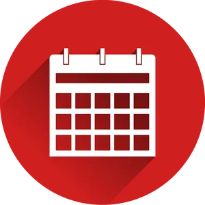 Red Calendar Icon PNG Image