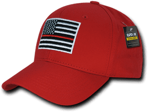 Firefighter Cap Thin Red Line Usa Flag - Firefighter Hats, HD Png Download PNG image with transparent background