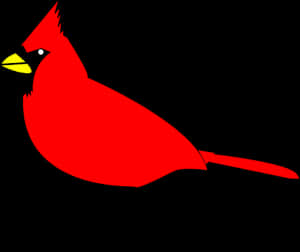 Red Cardinal Bird Vector PNG image with transparent background