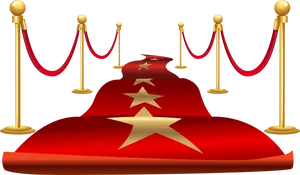 Red Carpet Premiere Stairs PNG Image