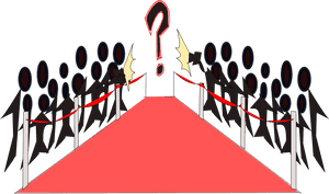Red Carpet Question Mark PNG image with transparent background