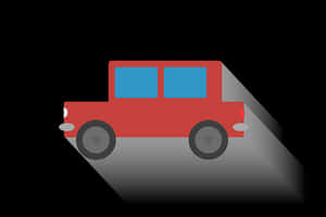 Red Cartoon Car Vector Illustration PNG image with transparent background