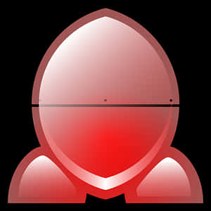 Red Cartoon Rocket Icon PNG with transparent background